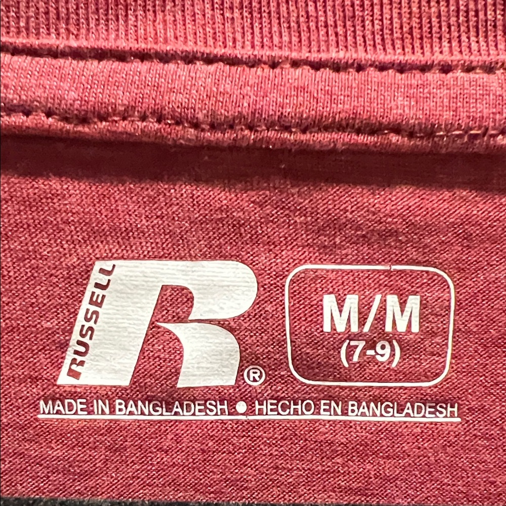 🔥‼️Russell Athletic Red Razorbacks V-Neck Tee‼️🔥 - Picture 2 of 3